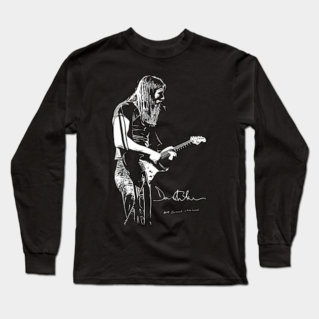 David Gilmour Guitar 2 Long Sleeve T-Shirt by Playful Creatives